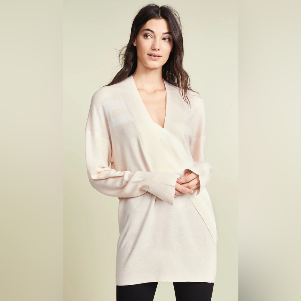 NWT rag & bone Grace V-Neck Merino Sweater Blush Sz S